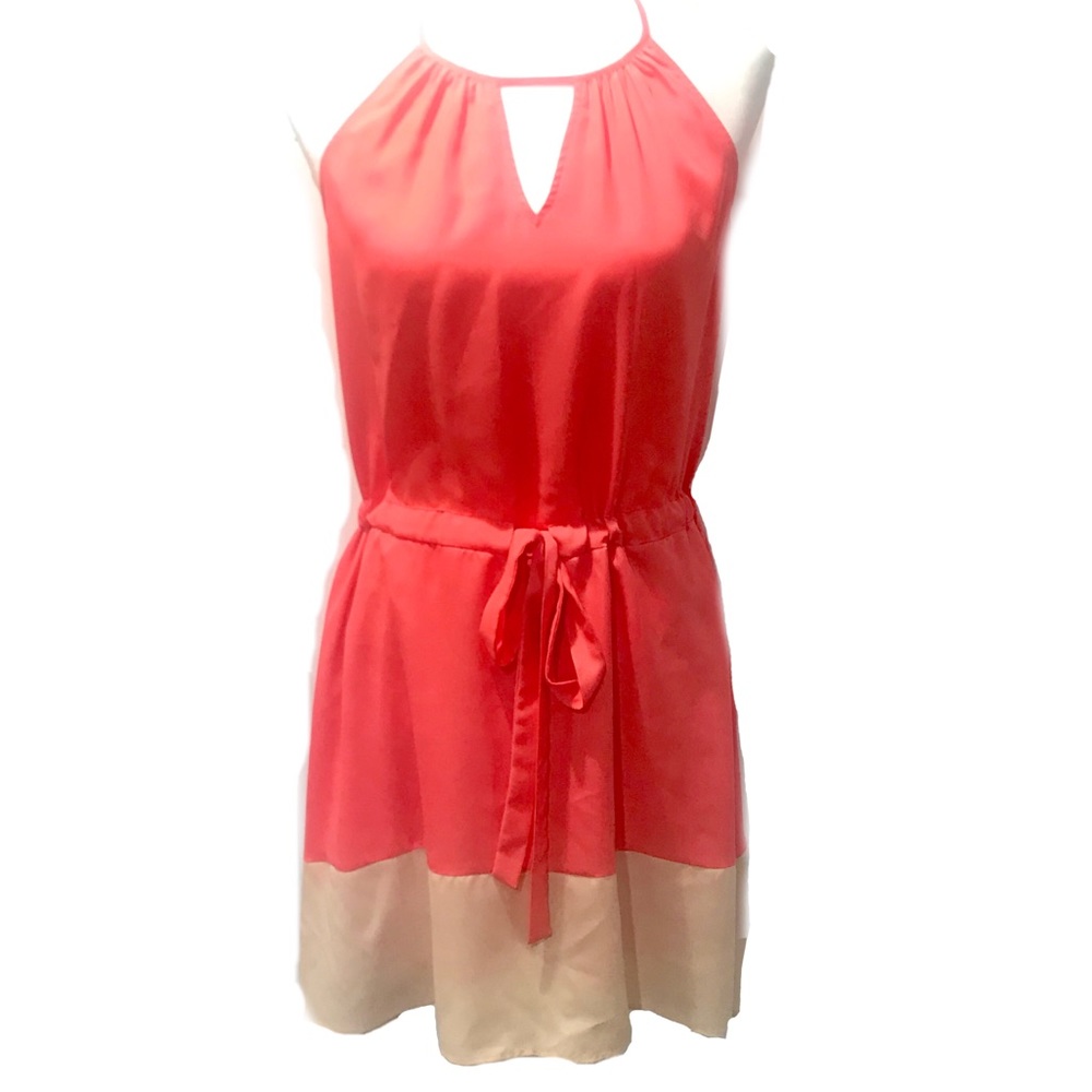 Bar III Macy’s Pink Halter Midi Dress. Size S.